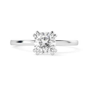 1.00 ctBague de fiançailles solitaire en diamant taillé sur coussin pour femme - Product Image 6