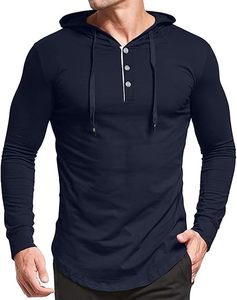 T-shirt à capuche à manches longues pour homme - Product Image 4