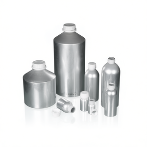 Botellas de Laboratorio Cilíndricas de Aluminio Duradero de Burkle GmbH con Tapa de Rosca para Transferencia de Productos Químicos y Aceite - Product Image 2