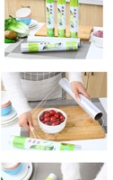 Plasticfolie Rolmachine Kwaliteit Zachte Blaasvorming Transparant Glad Oppervlak Nano Blauw 300m Keuken Zeep Cadeauverpakking