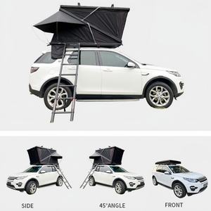 <span class=keywords><strong>Tente</strong></span> <span class=keywords><strong>de</strong></span> <span class=keywords><strong>toit</strong></span> <span class=keywords><strong>de</strong></span> voiture en tissu Oxford imperméable noir à coque rigide en aluminium en forme <span class=keywords><strong>de</strong></span> Z, <span class=keywords><strong>tente</strong></span> <span class=keywords><strong>de</strong></span> camping <span class=keywords><strong>de</strong></span> grande capacité - Product Image 3