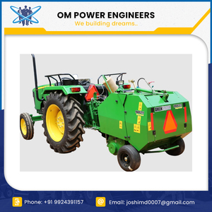 Tractor de empacadora redonda más vendido, implemento de tractor eficiente para gestionar los residuos de la cosecha de arroz - Product Image 5