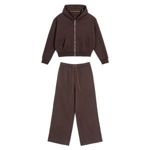 Conjuntos de Sudadera con Capucha Unisex de Estilo Casual, Gruesos, de Algodón, Personalizables, Conjuntos de Sudadera con Capucha para Hombre - Product Image 3