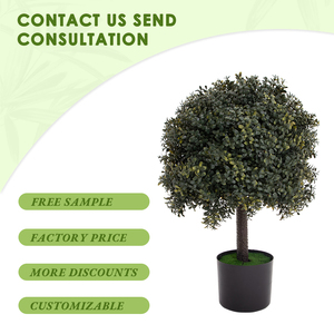 Persediaan taman tanaman buatan untuk dekorasi rumah pot Semak buatan tanaman rumah buatan pohon luar ruangan - Product Image 2