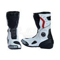 Chaussures de moto mi-mollet en cuir respirant et imperméable, protection sur mesure, haute qualité pour hommes