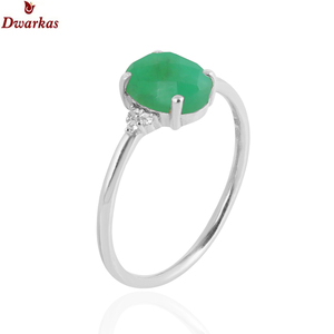 Anillos de Plata de Ley 925 con Ónice Verde y Circonitas, Joyería de Moda de Alta Calidad para Mujer, Regalo para Bodas y Fiestas - Product Image 2