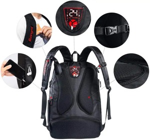 Zapatillas de baloncesto con sublimación personalizada Unisex, bolsa de deporte, monedero con forma de red impermeable, mochila con cremallera, bolsillo de malla suave para baloncesto - Product Image 2