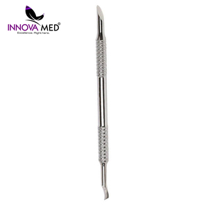 Pousse-cuticules professionnel de haute qualité en acier inoxydable réutilisable à double extrémité pour manucure russe, grattoir à ongles, éliminateur de peaux mortes - Product Image 4