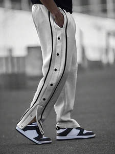 Pantalones Deportivos Casuales de Invierno para Hombre, Estilo Jogger, Corte Regular, de Algodón y Felpa, Cintura Elástica, para Gimnasio, Jogging y Deportes - Product Image 2