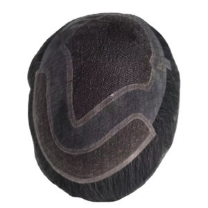 Peluca de Cabello Humano Virgen Remy Indio, Tupé con Ondas Naturales, Trama Única para Prótesis Capilares de Encaje - Product Image 1