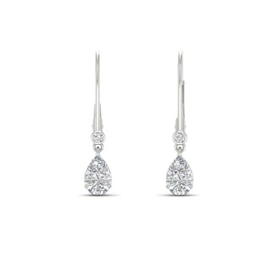 1 Carat Solitaire Pear Shape Lab Grown <b>Diamond</b> 14 k Gold <b>Earring</b> Eco Friendly <b>Man</b> Made <b>Diamond</b> Direct From Manufacturer - Product Image 6