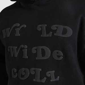 Hoodie à ourlet brut personnalisé 3D par le fabricant, en nylon/cachemire écologique pour l'automne - Product Image 2