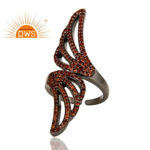 Nuevo diseño de plata esterlina granate natural piedra preciosa Midi anillo joyería personalizada para mujeres regalo para ella - Product Image 2