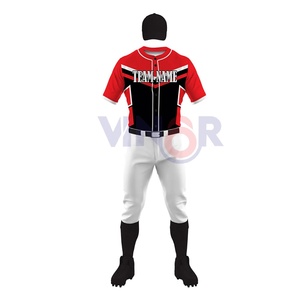 Jersey de béisbol de alta calidad hecho a medida, conjunto de Material de poliéster, ropa de equipo de estilo, uniformes de Etiqueta Privada, su propio diseño - Product Image 2