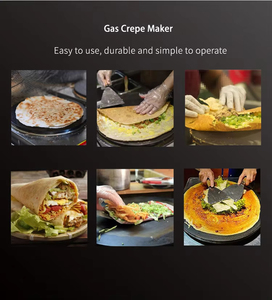 Cuisinière à gaz commerciale Double tête Crêpière à gaz Omelette Maker avec poêle antiadhésive Machine à crêpes à gaz - Product Image 4