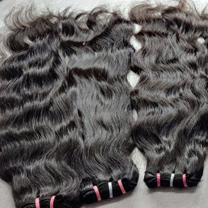 Venta al por mayor brasileño Remy rizado recto solo dibujado máquina doble trama extensiones de cabello crudo 100 gramos JERRY HAIRS - Product Image 6