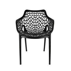 Nouvelle Chaise Empilable en Teck et Métal pour Entrepôt - Résistante aux UV, pour Intérieur, Extérieur, Jardin et Balcon - Product Image 1