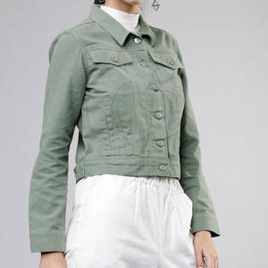 Dernier style de veste en jean pour femmes Veste en jean pour femmes Vente en gros Veste en jean pour femmes de la meilleure qualité - Product Image 2