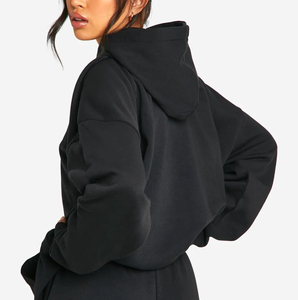 2025 sur mesure poids lourd 100% coton polaire sweat à capuche surdimensionné pour les femmes Streetwear pull Hip Hop femmes sweat - Product Image 4