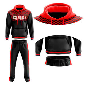 Ensemble de joggings à sublimation de haute qualité, conception OEM personnalisée, sweat à capuche, survêtements d'entraînement pour hommes-pour les sports d'hiver et de plein air - Product Image 1