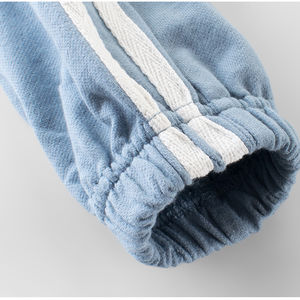 Pantalon de survêtement streetwear OEM HSI 2026 pour homme, coupe large et droite, style vintage, en coton mélangé délavé, épais et ample - Product Image 6