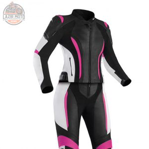 Traje de motocicleta de 2 piezas de cuero de vaca Premium para mujer Racing and Touring Biker Gear Traje de 2 piezas de cuero para mujer - Product Image 1