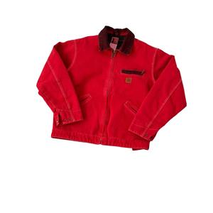 แจ็คเก็ตยีนส์วินเทจทรงวาร์ซิตี้สำหรับผู้ชาย ผ้าแคนวาส สไตล์เวิร์คแวร์ ซิปหน้า ลำลอง กันลม แฟชั่นสตรีทแวร์ สำหรับฤดูใบไม้ร่วง - Product Image 4