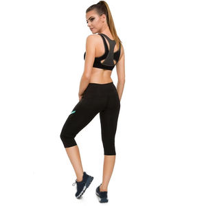 Ensemble d'entraînement deux pièces grande taille pour femmes comprenant des leggings de yoga respirants soutien-gorge de sport push-up séchage rapide confort léger - Product Image 5