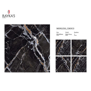 Carreaux de porcelaine de luxe brillants de 600*600mm pour plancher intérieur d'épaisseur de 5mm de salon moderne - Product Image 3