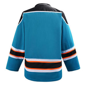 Jersey de Hockey sobre Hielo Personalizado con Cuello en V, Impresión Digital, Alta Calidad, Secado Rápido, Transpirable, Absorbe la Humedad, Ropa Deportiva Unisex - Product Image 2