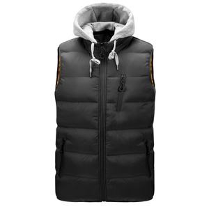 Tout nouveau noir or hommes femmes fermeture éclair bulle bouffant gilet batterie veste chauffante OEM service unisexe gilet chauffant - Product Image 2