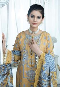 คุณภาพสูงปากีสถาน shalwar kameez คุณภาพส่งออก shalwar kameez ผู้หญิงปากีสถานผ้าฝ้าย/สนามหญ้าปักชุด - Product Image 5