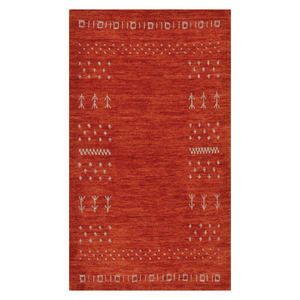 Tapis de salon en chenille antidérapant, imprimé numériquement, style moderne vintage, noir anthracite, lavable en machine, vente en gros RUGS DEPOT LXDP-0984 - Product Image 1