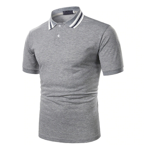 Nouveau design en gros col rabattu 200 GSM salopette à manches courtes pour hommes publicité polo culturel de haute qualité - Product Image 1