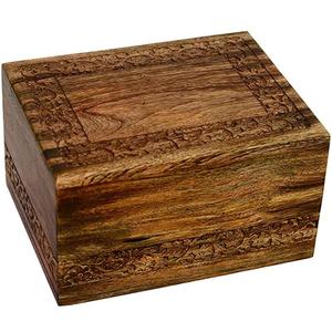 Urna de madera artesanal Premium para cenizas Estilo de lujo La mejor calidad con pulido de alto brillo Durable y hermosa en La India - Product Image 5