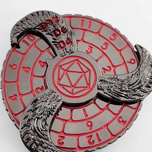Nuevo juego de dados DND Spinner 7 en 1, dados de brújula DND de mazmorras y dragones giratorios de Metal giratorio, dados de juego de mesa de rol RPG geniales - Product Image 2