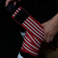 Soporte de Rodilla para Gimnasio y Fitness, Precio al por Mayor, Grueso, Alta Calidad, Resistente, Elástico, Flexible, Transpirable, Profesional