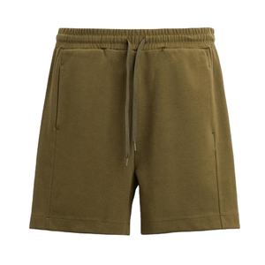 ชุดผ้าฝ้าย100% เป็นกรดชุดสั้นสำหรับผู้ชายชุดผ้าเทอร์รี่ระบายอากาศได้ดีใส่ในฤดูร้อนชุดสั้นสีพื้นแบบลำลอง - Product Image 3