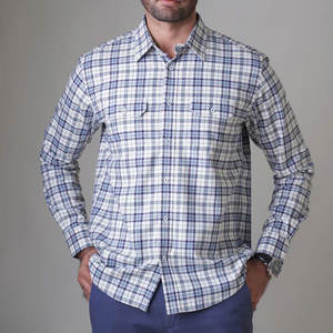 Camisas de Franela Casuales para Hombre, de Alta Calidad, Elegantes, Transpirables, con Color y Logotipo Personalizados, al por Mayor - Product Image 2