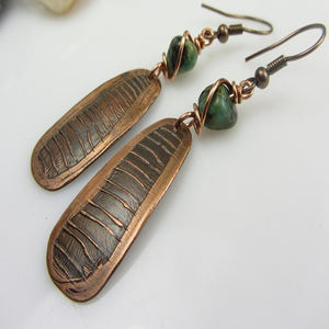 Pendientes de Piedra Roja de cobre europeo 2025, joyería antigua, pendientes de perlas azules nigerianas de Navidad, pendientes de latón en forma de lágrima, joyería - Product Image 6