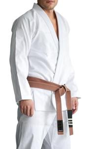 Uniforme de Karate en blanco y liso, Kimono personalizado, Jiu-Jitsu Gi, artes marciales, Kung Fu Gi, uniformes de Judo para entrenamiento, traje de algodón transpirable - Product Image 5