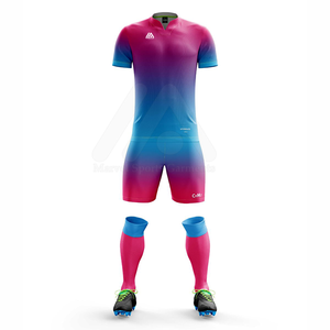 Conjunto completo personalizado de equipaciones de fútbol, incluye Jersey y pantalones cortos, proveedor de UNIFORMES DE EQUIPO OEM de Pakistán - Product Image 3