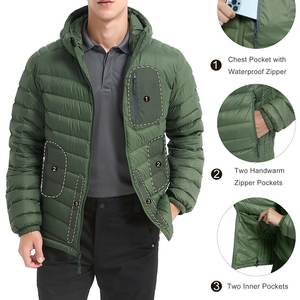 Winter Thermal Puffer Coat Quilted Lined Jacket Windproof Shell <b>For</b> Outdoor Wear And Casual Comfort - Product Image 4