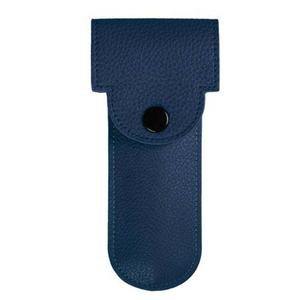 ซองหนังสีน้ำเงินทำมือสำหรับมีดโกนแบบสองคม  บริการสีและโลโก้ตามสั่ง  วัสดุ PU และหนังแท้โดย LCI - Product Image 1