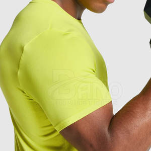 Recién llegado, camisetas de fitness para hombre hechas a medida, mejor calidad, algodón/fibra de bambú, venta en línea - Product Image 6