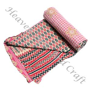 Colcha Kantha Gudari, Colcha Kantha Gudari, Venta al por Mayor, Proveedor de Oro, GD2190, Colcha Kantha Hecha a Mano, Algodón Estampado Indio - Product Image 6