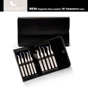 Pinzas Profesionales de Acero Inoxidable para Extensión de Pestañas, Herramienta de Salón de Belleza para Técnicos de Aplicación de Pestañas de Volumen Preciso - Product Image 5