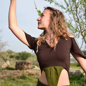 Backless Fairy <b>Top</b> Boho <b>Festival</b> Outfit Lightweight Bohemian Summer Wear Crop <b>Top</b> Gift for Her - Product Image 1