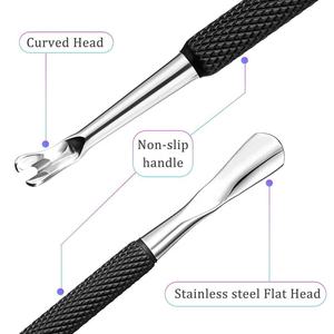 Empujador de cutículas de acero inoxidable de doble extremo personalizado, removedor de esmalte y arte de uñas con removedor de piel muerta, limpiador de uñas - Product Image 6