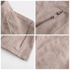 Chaqueta de Cuero de Invierno para Mujer de Alta Calidad, Exterior de Poliéster, Lona Original Transpirable, Servicio OEM, Venta al por Mayor, Relleno de Algodón 2026 - Product Image 6